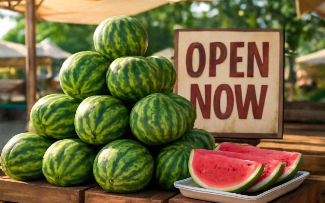 Beat the heat with watermelon near me open now, find fresh slices nearby!