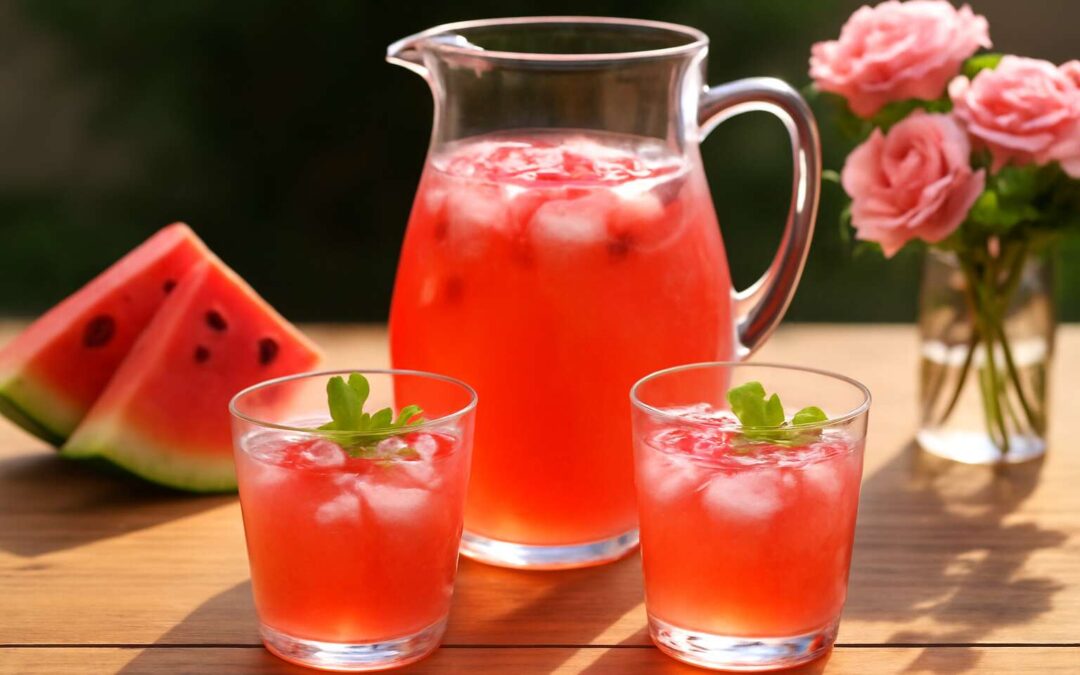 Rosy Refreshment: roses watermelon cordial that tastes like summer