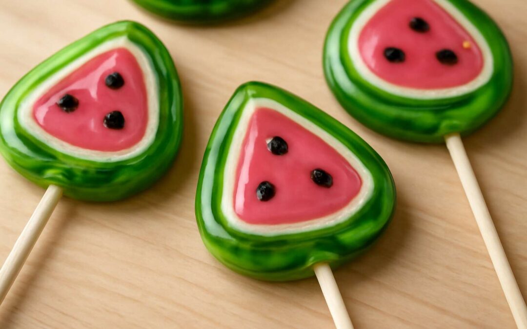 watermelon lollipops: fresh, fruity pops that steal the show