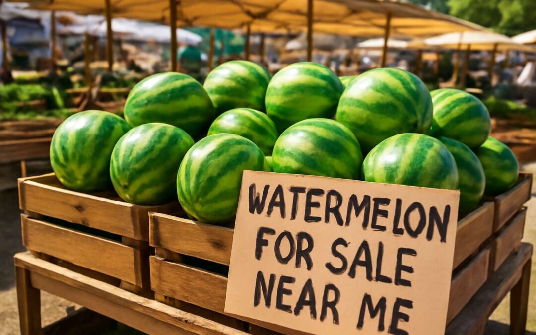 Summer Fresh Picks: watermelon for sale near me, juicy, crisp melons await.