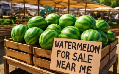 Summer Fresh Picks: watermelon for sale near me, juicy, crisp melons await.