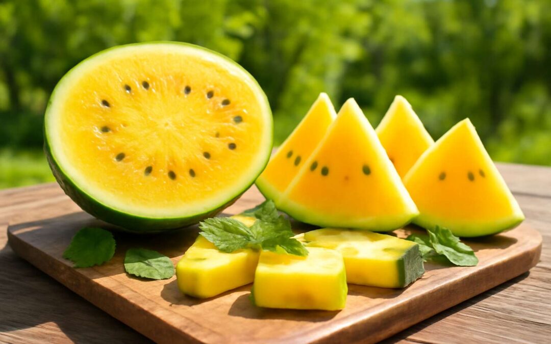 Why are yellow watermelon good for hydration and flavor?