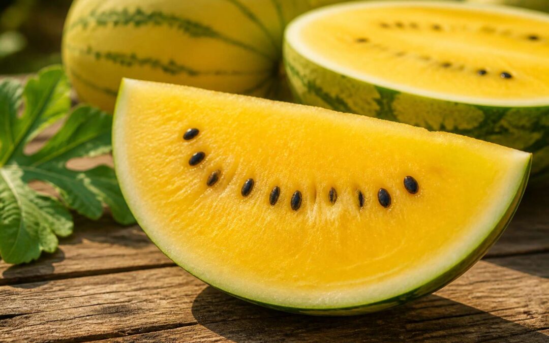 Find out where yellow watermelon come from and how they get their color.